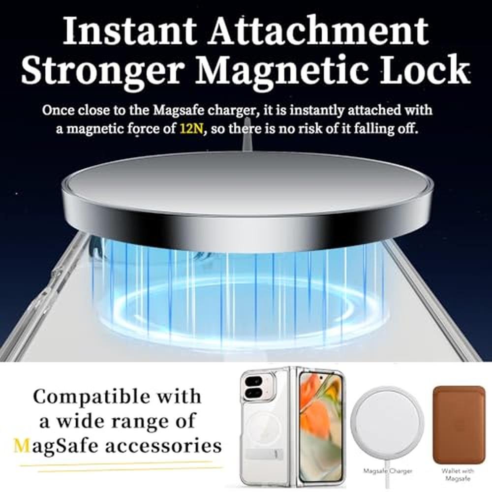 Magnetic Clear Case: Hiooloon Pixel 10 Pro Fold Clear – In Use