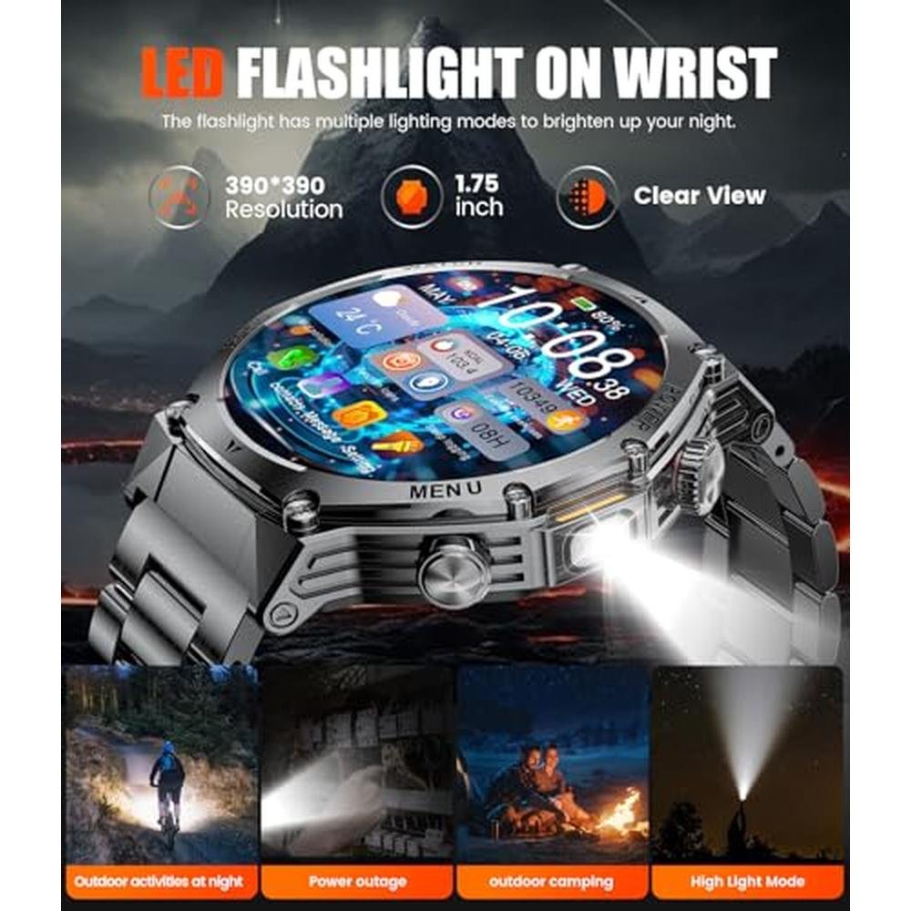 HIRREO Military Smart Watch for Men – In Use