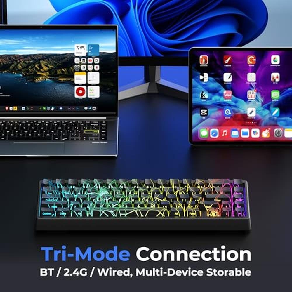 HITIME x XVX M67 60% Percent Keyboard Wireless – Close-up Detail