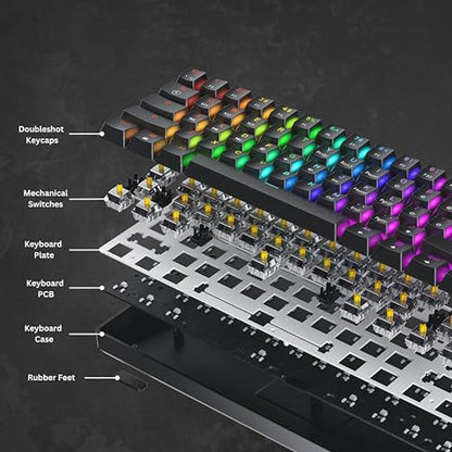 Gaming Mechanical Keyboard: HK GAMING GK61 SE 60% – In Use