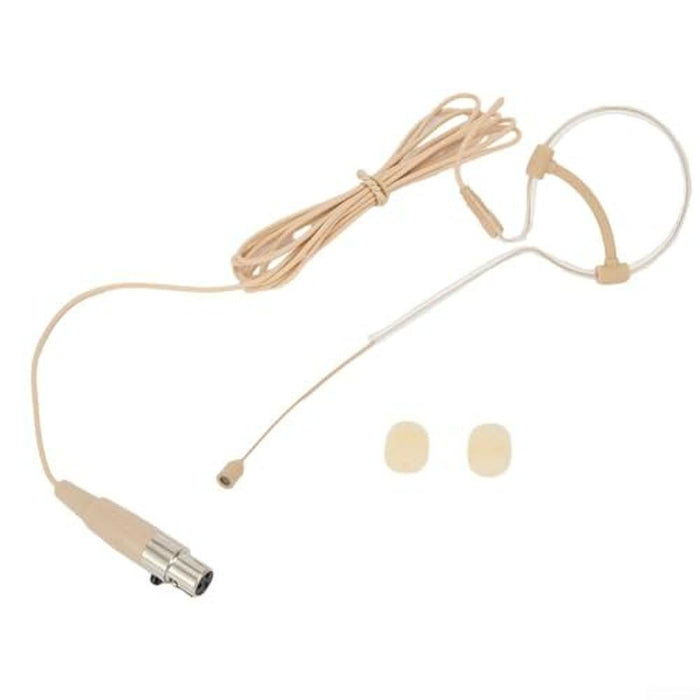 Headset Mic: HOgardenME Beige Single Earhook Headset – Front View