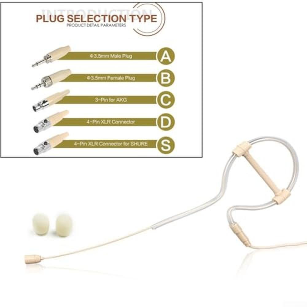 Headset Mic: HOgardenME Beige Single Earhook Headset – In Use