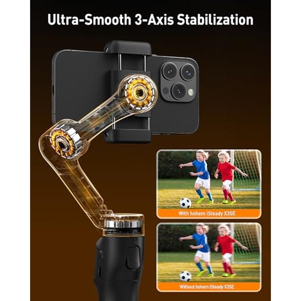 Gimbal Stabilizer: Hohem iSteady X3 SE 3-Axis Phone Gimbal – Side View