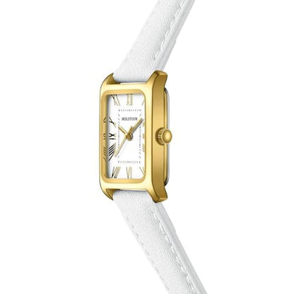 HOLSTOUR Gold Watch: Women's Fine Leather Watch with – Close-up Detail
