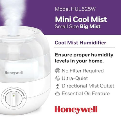 Humidifier Honeywell: Honeywell HUL525W Cool Mist Humidifier – Side View