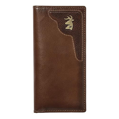House of Jack Co. Deer Ornament Long Bifold Wallet for Men – Front View