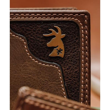 House of Jack Co. Deer Ornament Long Bifold Wallet for Men – In Use
