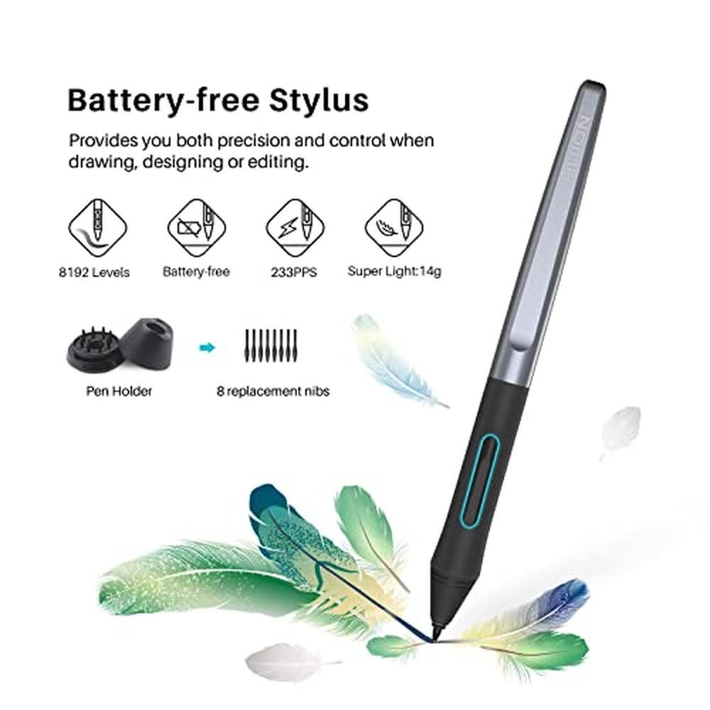 Tablet Huion: HUION Inspiroy H1060P Graphics Drawing Tablet – Side View