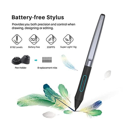 Tablet Huion: HUION Inspiroy H1060P Graphics Drawing Tablet – Side View