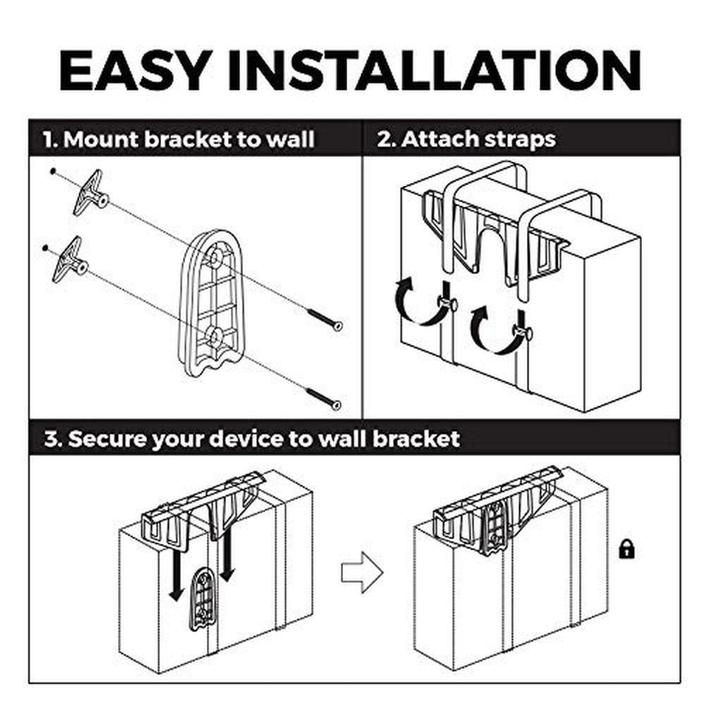 HumanCentric Universal Wall Mount (Black) – Close-up Detail
