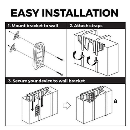 HumanCentric Universal Wall Mount (Black) – Close-up Detail