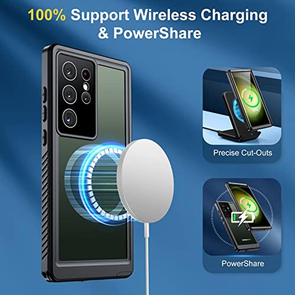 Galaxy S23 Ultra Case: Humixx Magnetic Waterproof Case – Side View