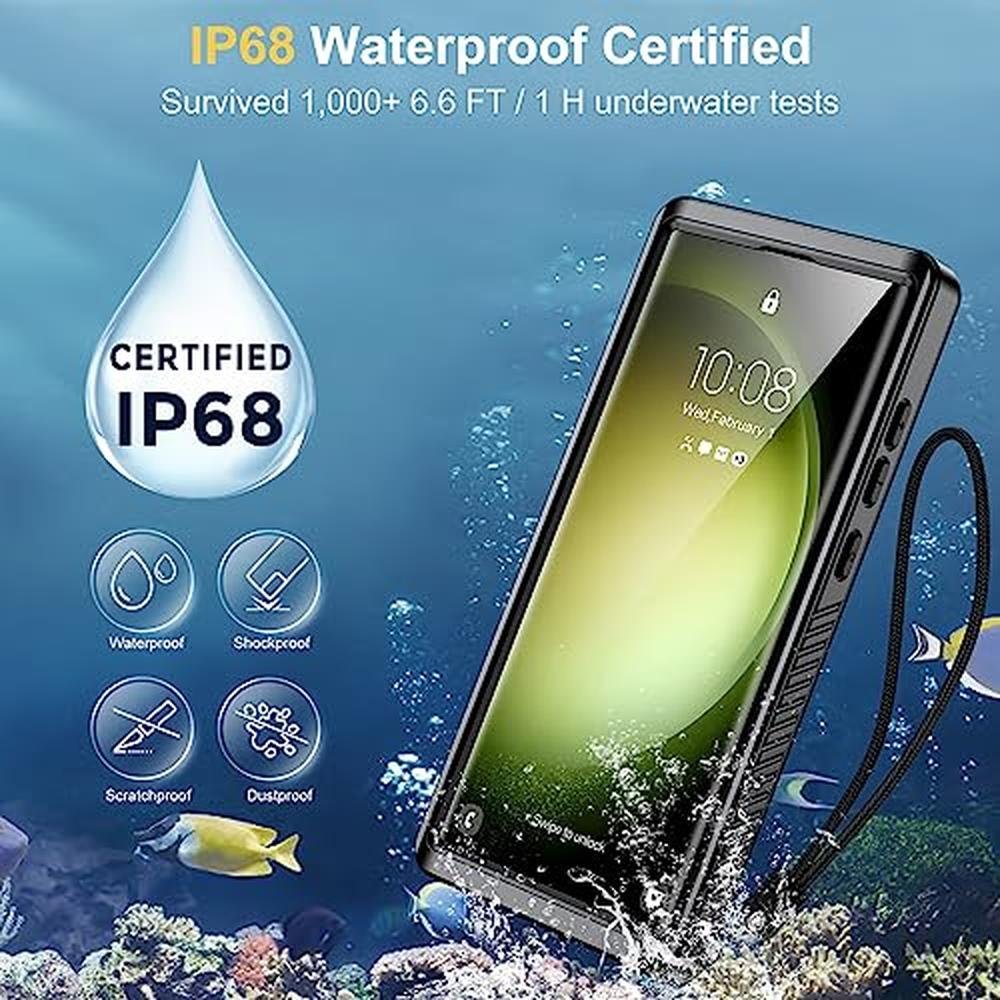 Galaxy S23 Ultra Case: Humixx Magnetic Waterproof Case – Close-up Detail