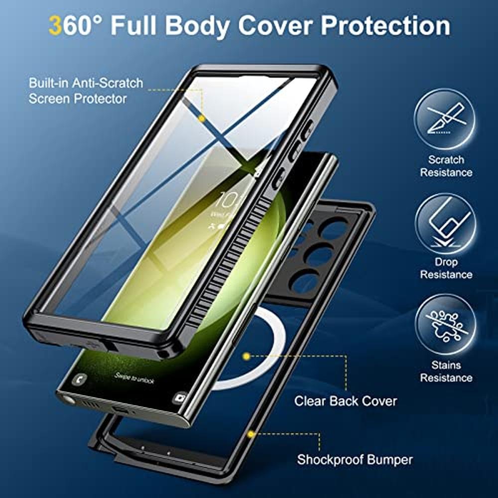 Galaxy S23 Ultra Case: Humixx Magnetic Waterproof Case – In Use