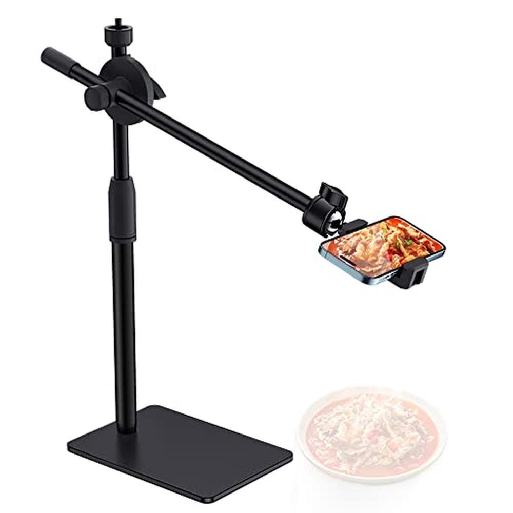 HVAYING Overhead Phone and Camera Mount Stand – Front View