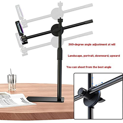 HVAYING Overhead Phone and Camera Mount Stand – Side View
