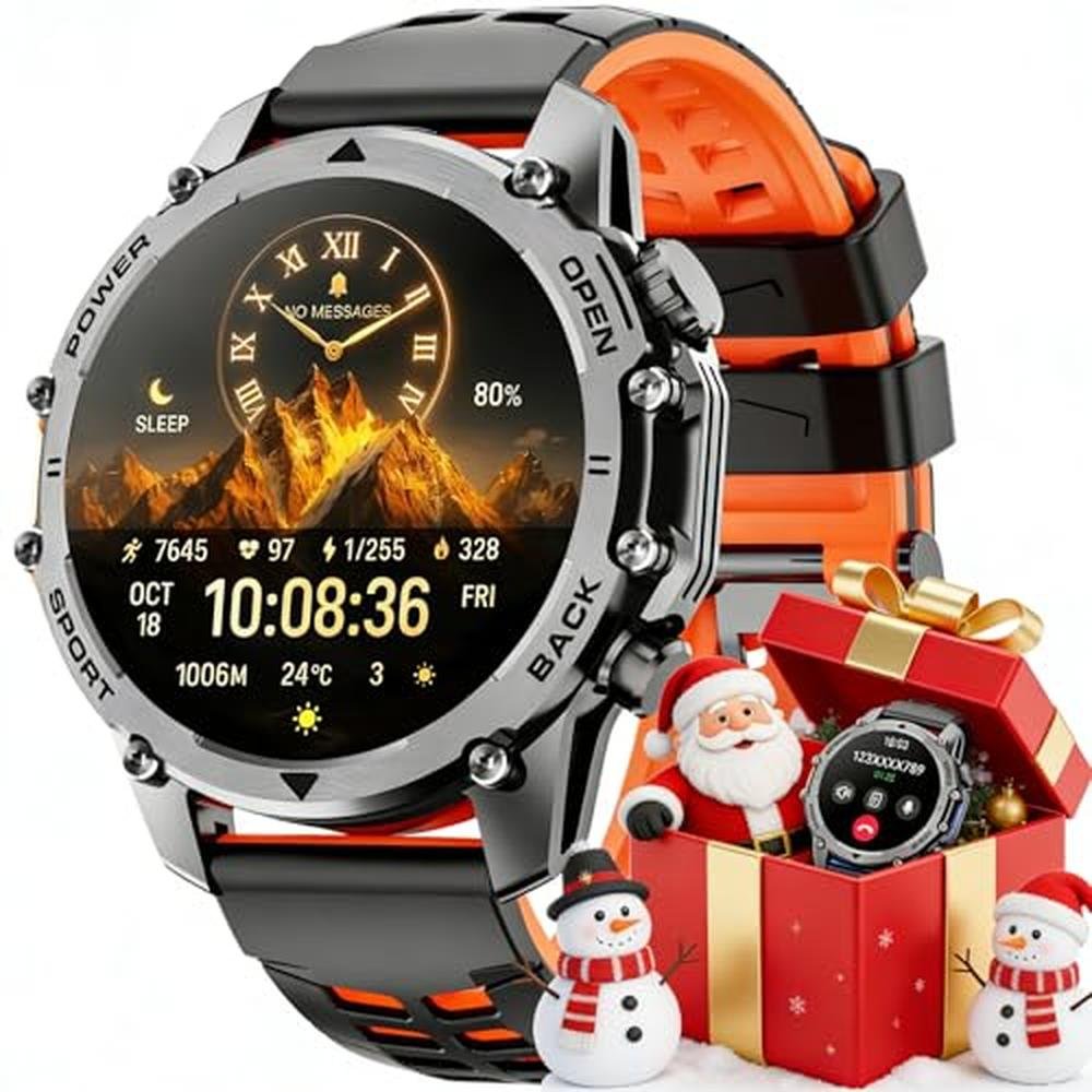 Hwagol Smart Watches: Hwagol 1.52'' Military Smart Watch – Front View