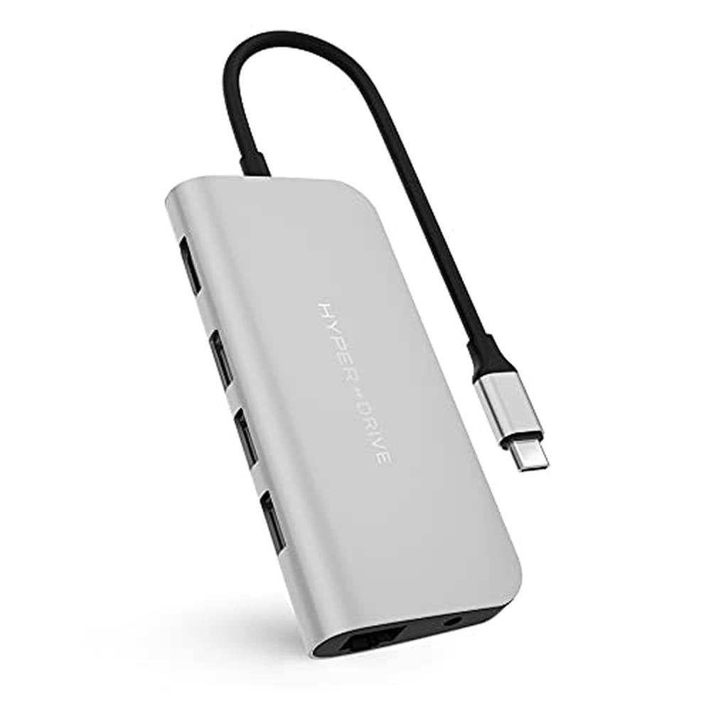 Hub Hyperdrive: 9-in-1 USB-C Hub with 4K HDMI – Front View