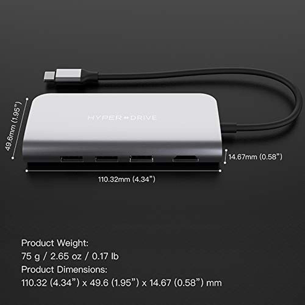 Hub Hyperdrive: 9-in-1 USB-C Hub with 4K HDMI – Packaging