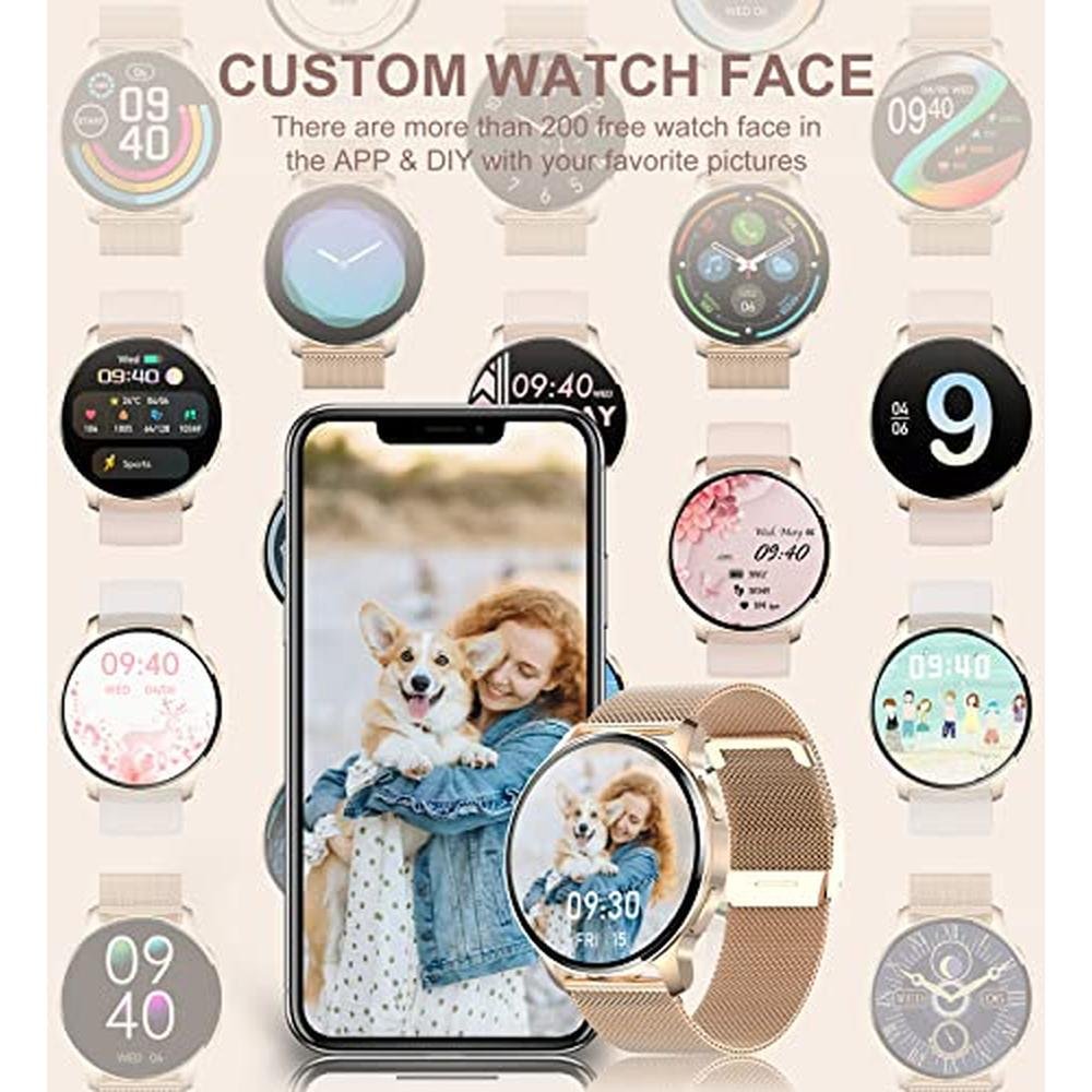 Iaret Smart Watch for Women: Iaret Waterproof Smartwatch – Close-up Detail