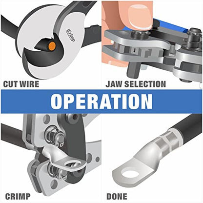 Battery Wire: iCrimp Battery Cable Lug Crimping Tool for – Packaging