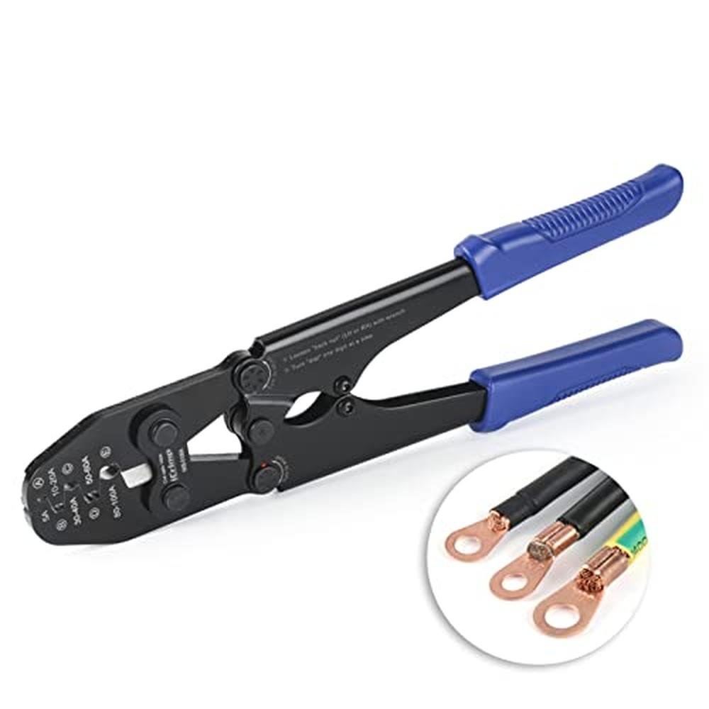 Battery Lug: iCrimp B-Type Crimper for Open Barrel Lug – Front View