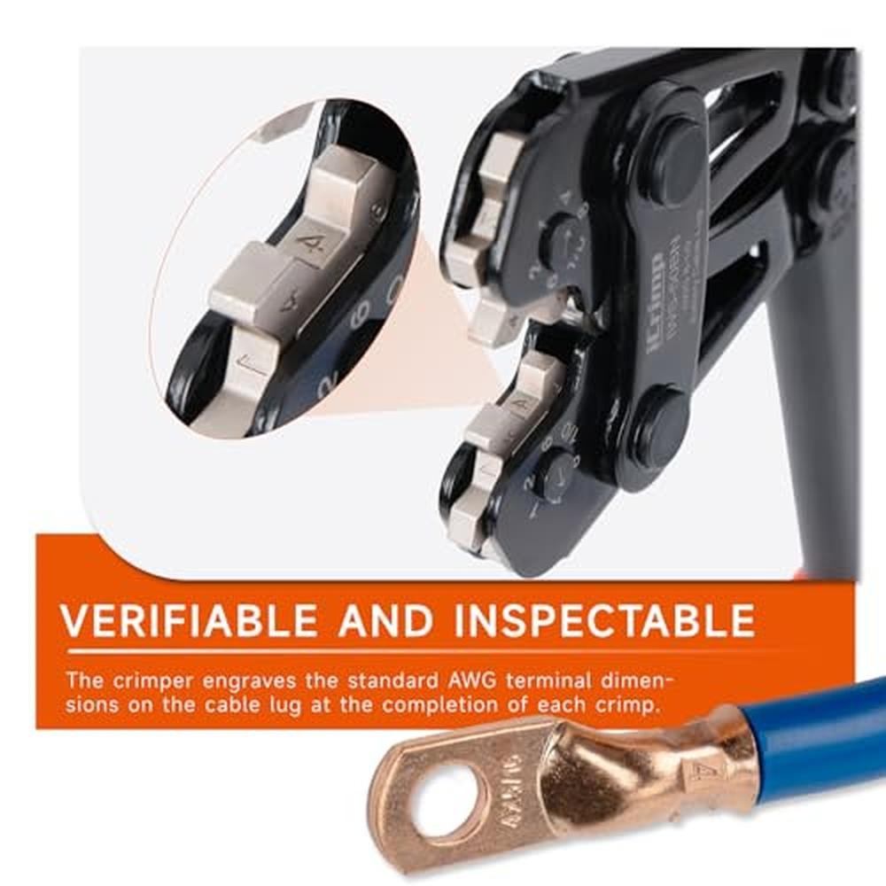 Battery Cable: iCrimp Lug Crimping Tool for 8-6-4-2-1-1/0 – Packaging