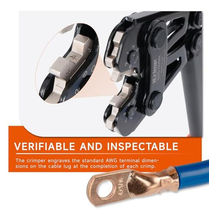 Battery Cable: iCrimp Lug Crimping Tool for 8-6-4-2-1-1/0 – Packaging