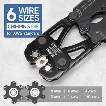 iCrimp Battery Cable Lug Crimping Tool Kit – Close-up Detail