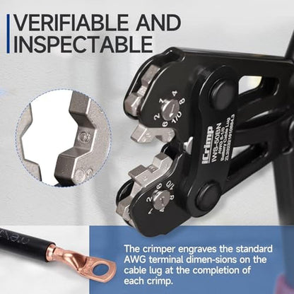 iCrimp Battery Cable Lug Crimping Tool Kit – In Use