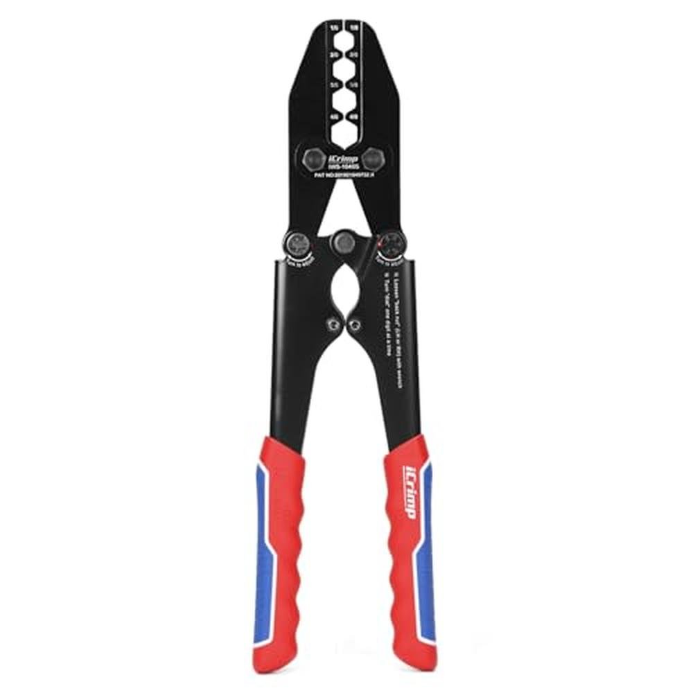 Lug Battery: iCrimp Battery Cable Lug Terminal Crimping Tool – Front View
