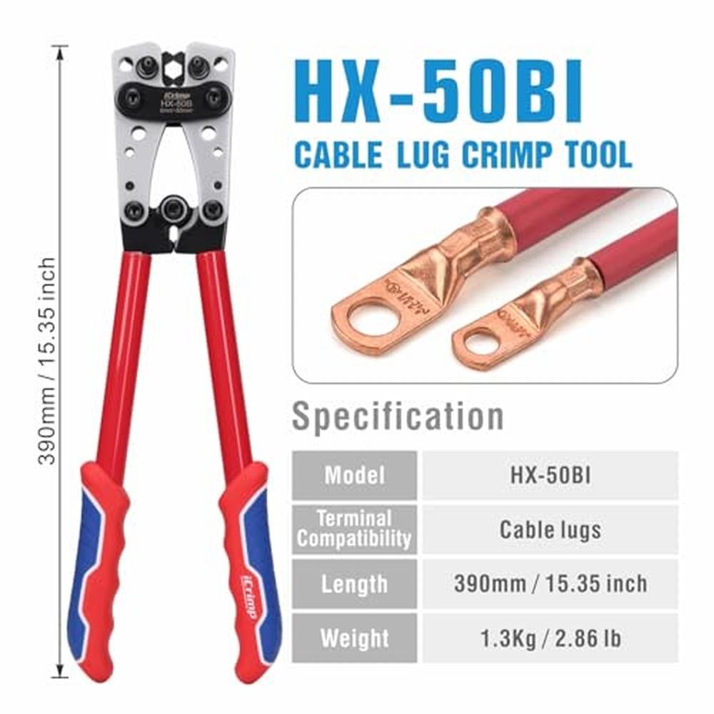 Battery iCrimp: USA Warehouse iCrimp Battery Cable Lug – Close-up Detail