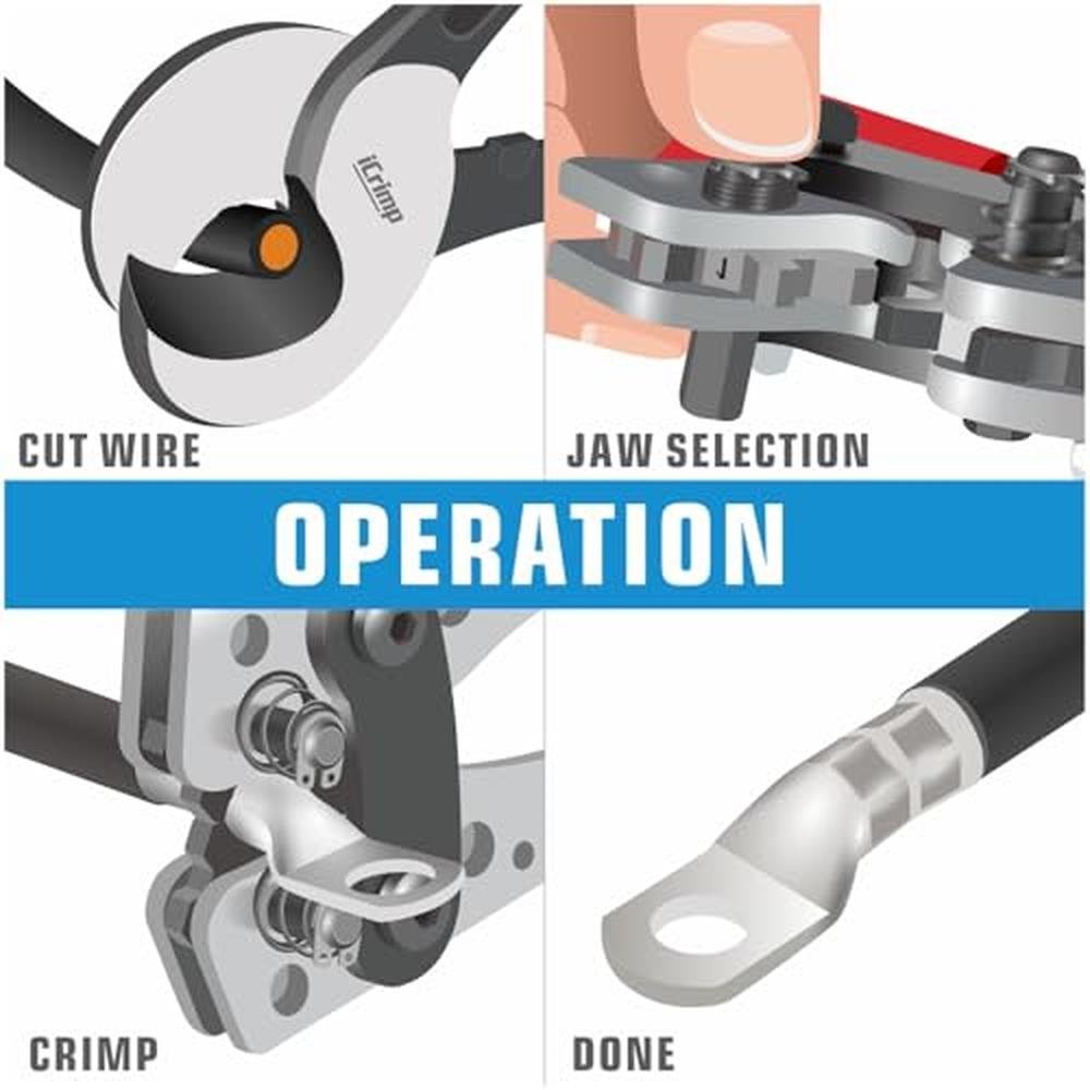 Battery iCrimp: USA Warehouse iCrimp Battery Cable Lug – In Use
