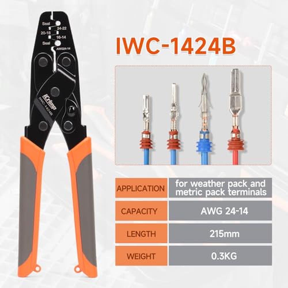 Crimp Tool Deutsch: iCrimp Closed Barrel Crimp Tool Weather – Close-up Detail