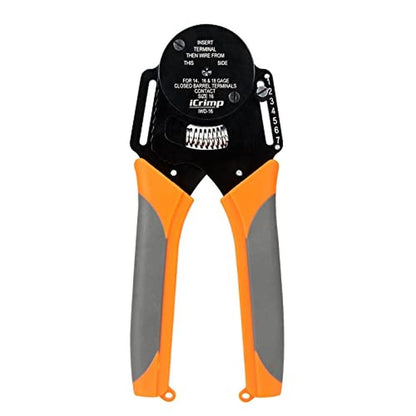 icrimp closed barrel crimper: 4-way indent 8 impression – Front View