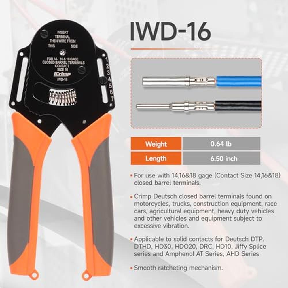 icrimp closed barrel crimper: 4-way indent 8 impression – Side View