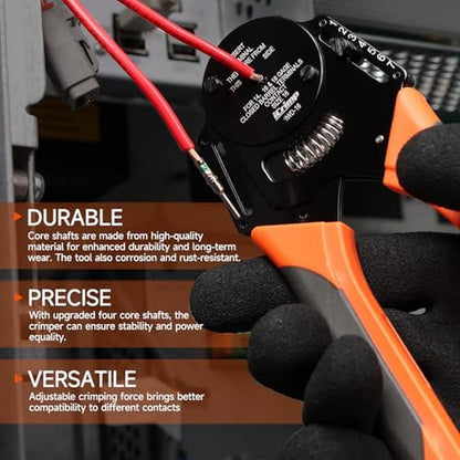 icrimp closed barrel crimper: 4-way indent 8 impression – Close-up Detail