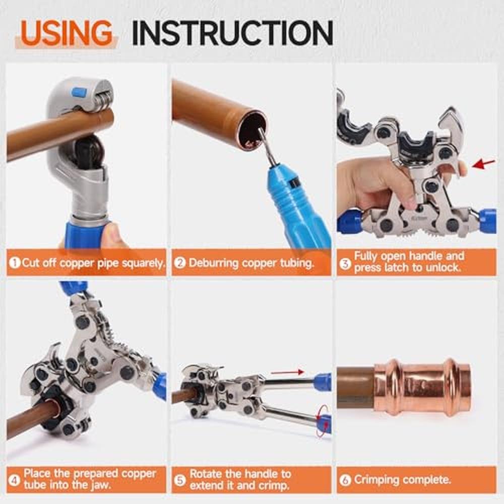 iCrimp Copper Tube Fittings Crimping Tool – In Use