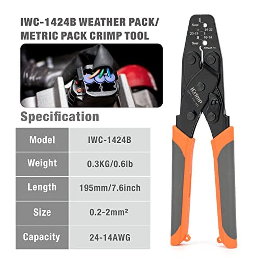 Icrimp Crimper: Delphi Weather Pack Crimper Metri Pack – Side View