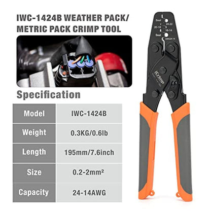Icrimp Crimper: Delphi Weather Pack Crimper Metri Pack – Side View