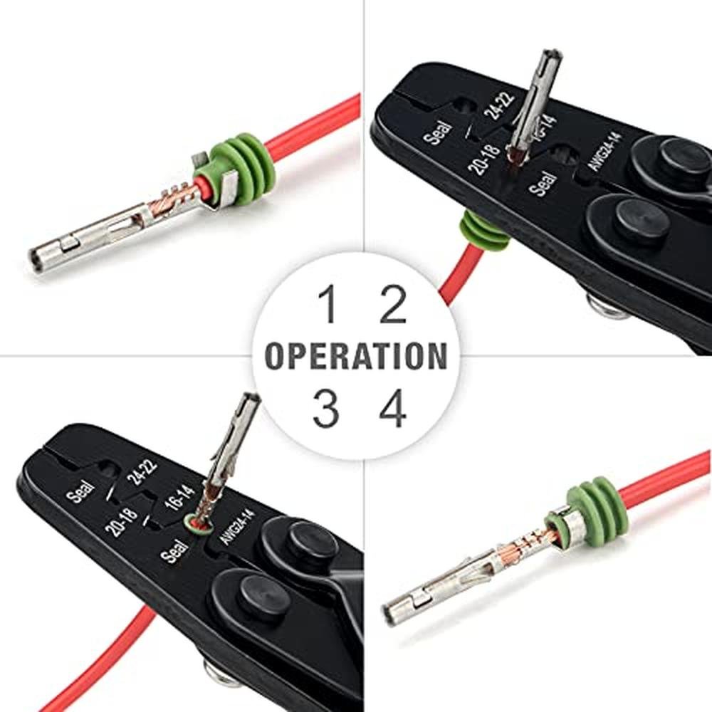 Icrimp Crimper: Delphi Weather Pack Crimper Metri Pack – Close-up Detail