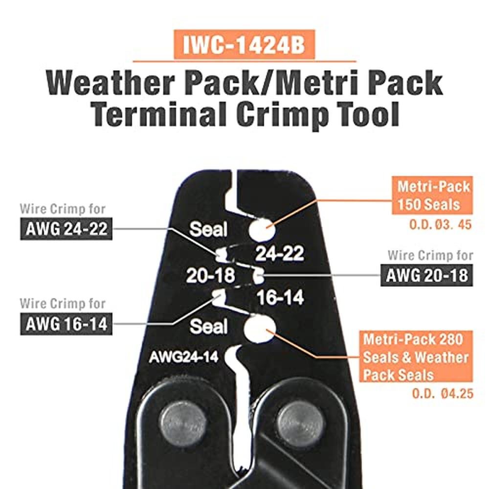 Icrimp Crimper: Delphi Weather Pack Crimper Metri Pack – In Use