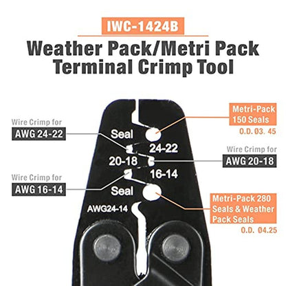 Icrimp Crimper: Delphi Weather Pack Crimper Metri Pack – In Use
