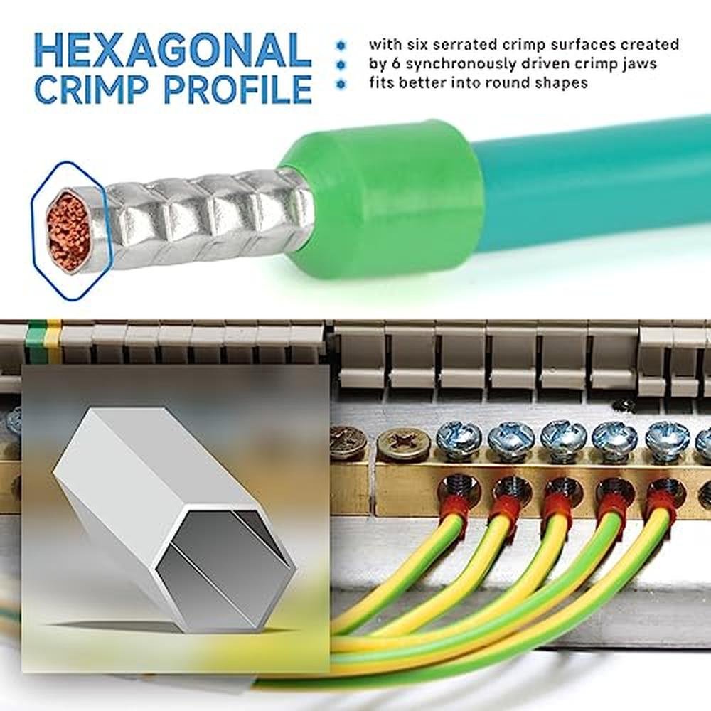 iCrimp Hexagonal: iCrimp Hexagonal Ratchet Crimper for End – Close-up Detail