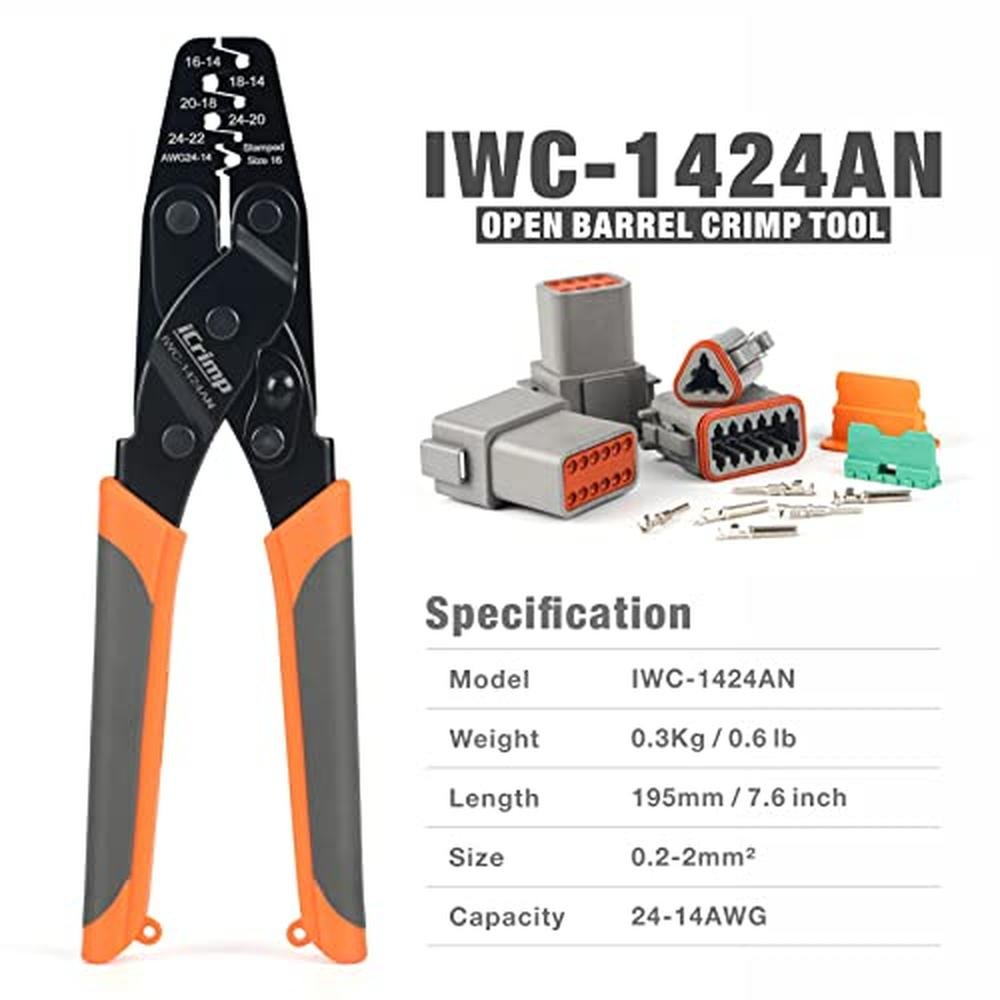 Tool Contacts: ICRIMP IWC 1424AN Deutsch Stamped Contacts – Side View