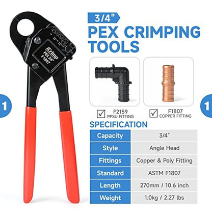 PEX Tool: iCrimp IWS-1807CN PEX Crimping Tool Kit – Side View