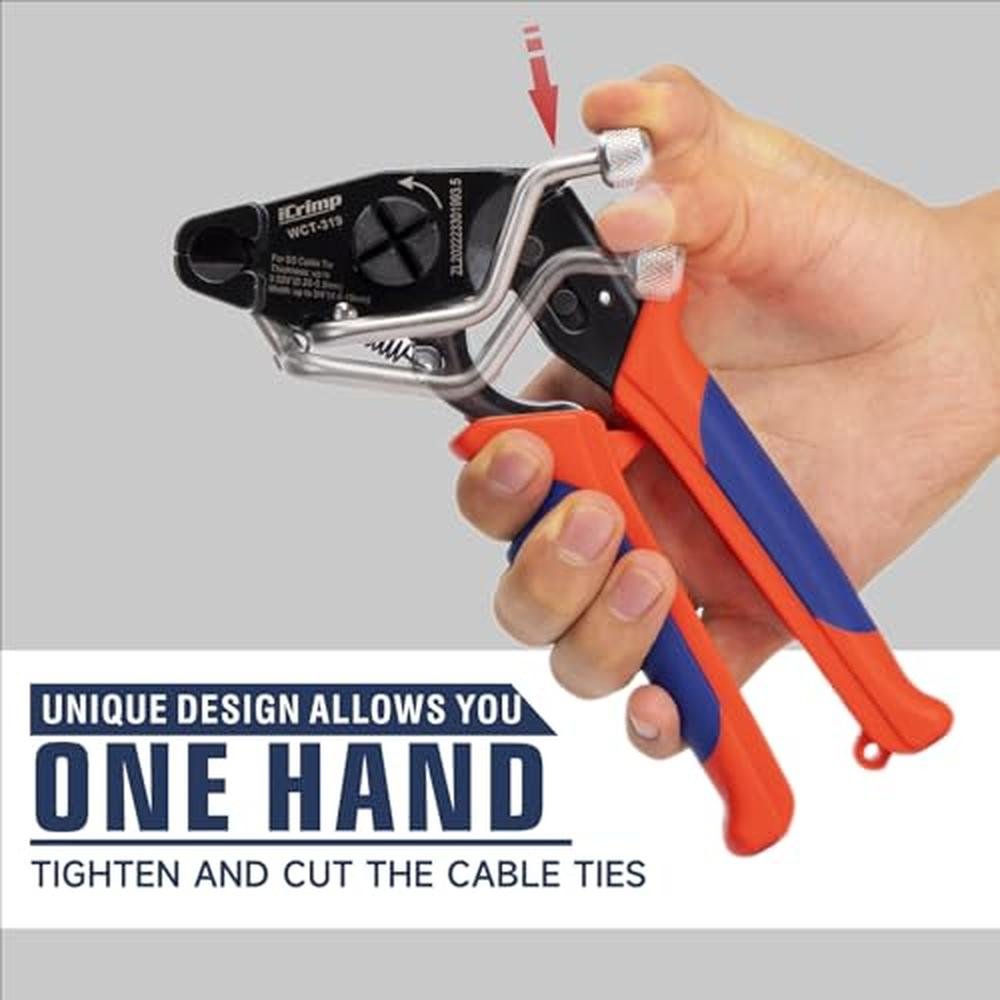 iCrimp One-Handed Stainless Steel Zip Tie Gun – In Use