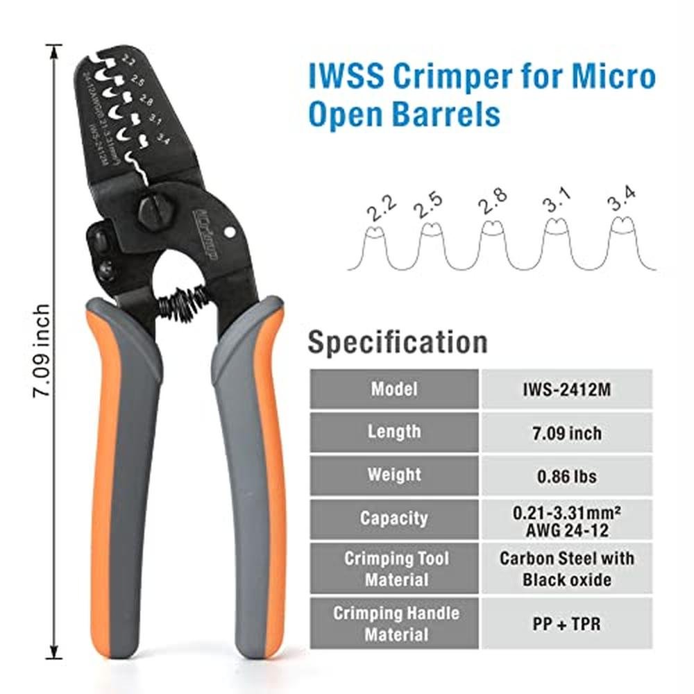 icrimp open barrel crimper: USA Warehouse BMB07G98DLB8 – Side View