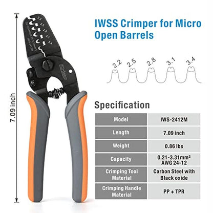 icrimp open barrel crimper: USA Warehouse BMB07G98DLB8 – Side View