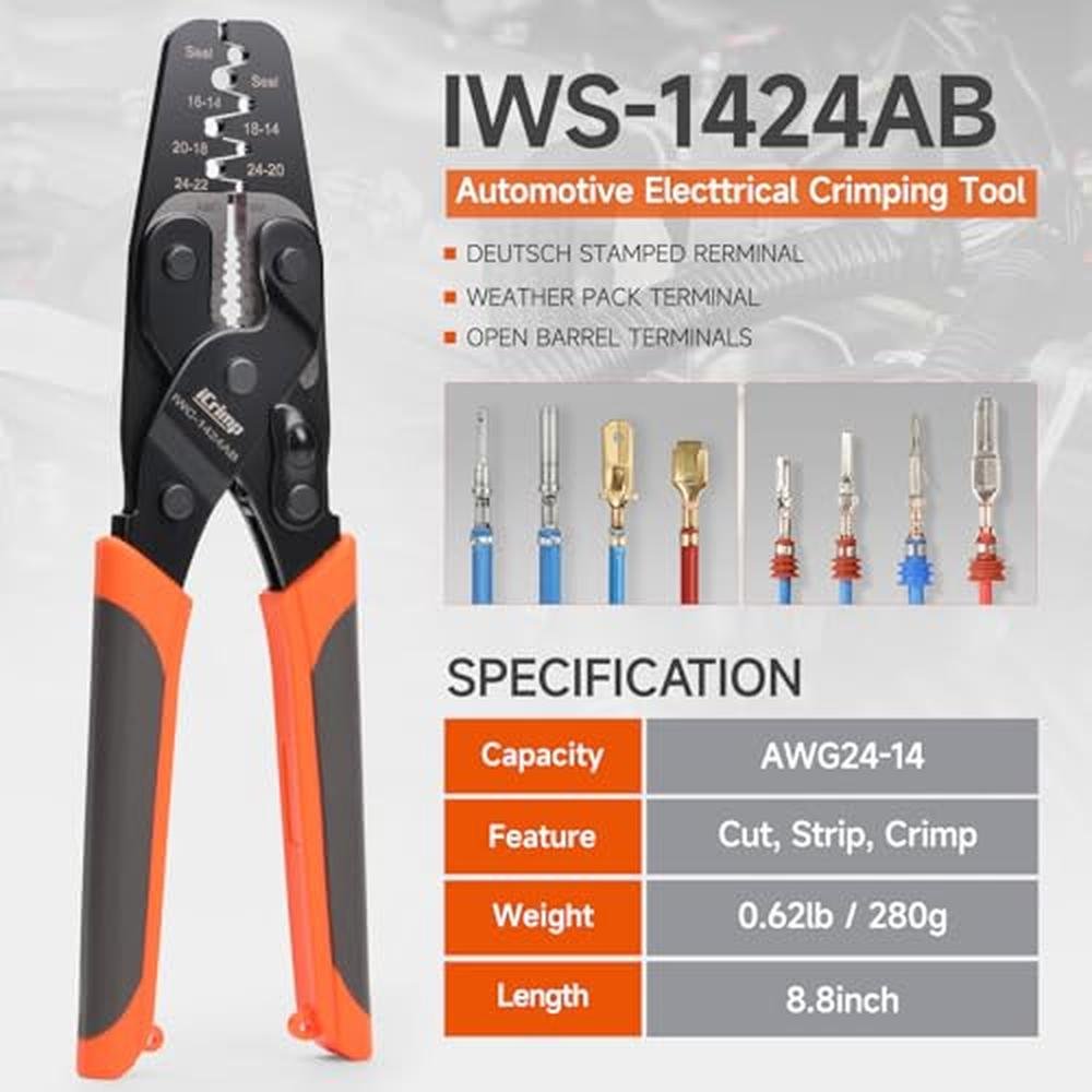 Terminal iCrimp: iCrimp Open Barrel Terminal & Weather Pack – In Use